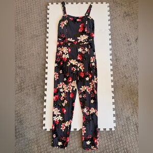 Abercrombie & Fitch Grey Floral Jumpsuit